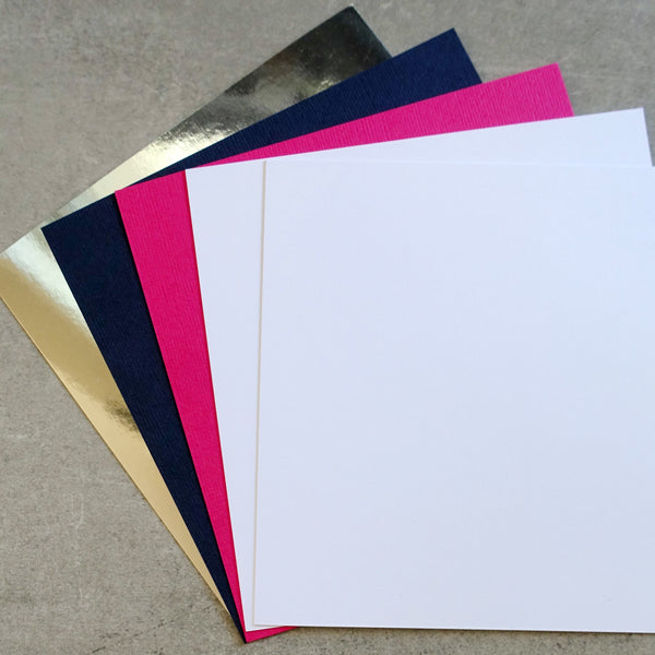 DCWV OCEAN BREEZE NAUTICAL PINK NAVY FOIL DESIGNER CARD PAPER PACK 6X6 24 SHEETS BIRTHDAY MALE CARDMAKING