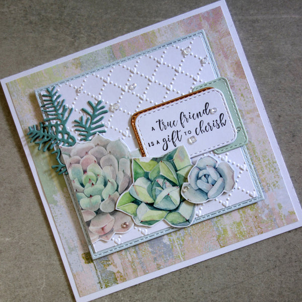 CARD 6"x6" BRIGHT SMOOTH WHITE 280 GSM 20 SHEETS CARDMAKING