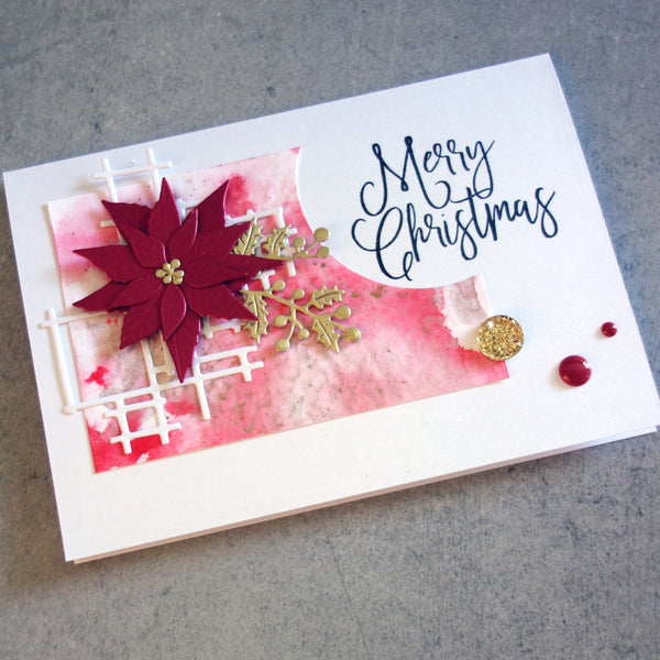 CARD A5 RICH RED METALLIC SHIMMER CARD CHRISTMAS 250 GSM 10 SHEETS CARDMAKING