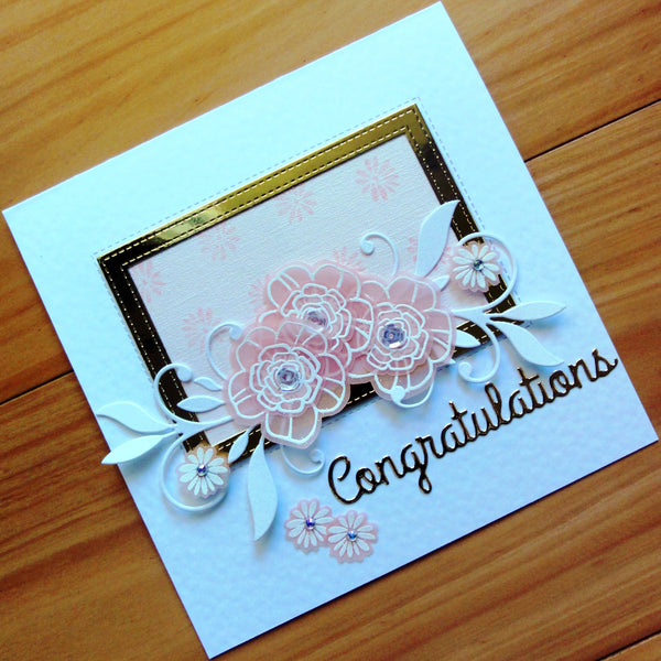 FOIL MIRROR CARD 6" x 6" MIXED GOLD SILVER ROSE GOLD 12 SHEETS CHRISTMAS BIRTHDAY WEDDING CARDMAKING