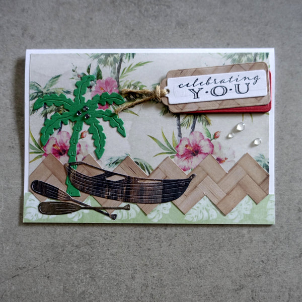 KAISERCRAFT ISLAND PARADISE TROPICAL 6X6 CARD PAPER PACK #3 30 SHEETS CARDMAKING